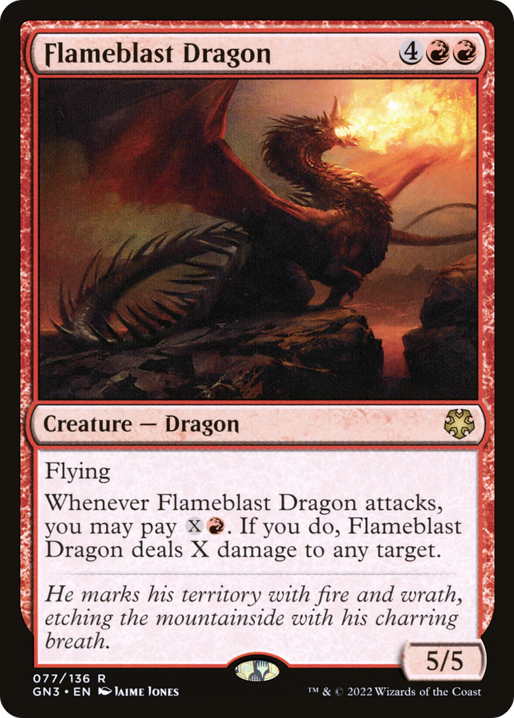 Image of Flameblast Dragon (GN3-077) - Game Night: Free-for-All