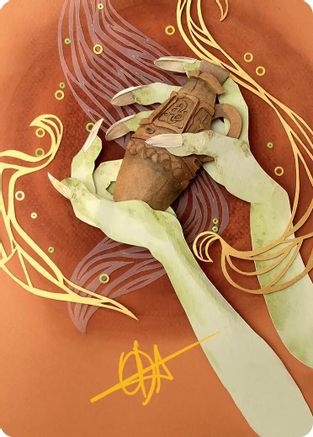 Image of Thousand-Year Elixir Art Card (Gold-Stamped Signature) (ASECL-054) - Art Series: Lorwyn Eclipsed