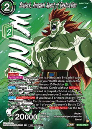 Image of Boujack, Arrogant Agent of Destruction (Ultra-Bout Series Tournament Pack Vol.1) (Winner) (BT25-075) - Tournament Promotion Cards Foil