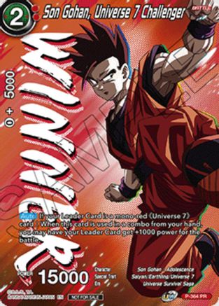 Image of Son Gohan, Universe 7 Challenger (Ultra-Bout Series Tournament Pack Vol.1) (Winner) (P-364) - Tournament Promotion Cards Foil