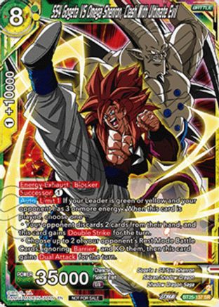 Image of SS4 Gogeta VS Omega Shenron, Clash With Ultimate Evil (Ultra-Bout Series Tournament Pack Vol.1) (BT25-137) - Tournament Promotion Cards