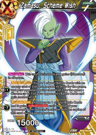 Image of Zamasu, Scheme Wish (Ultra-Bout Series Tournament Pack Vol.1) (BT25-142) - Tournament Promotion Cards