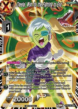 Image of Cheelai, Wish for the Fighting to End (Ultra-Bout Series Tournament Pack Vol.1) (BT25-144) - Tournament Promotion Cards