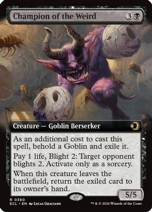 Image of Champion of the Weird (Extended Art) (ECL-360) - Lorwyn Eclipsed Foil