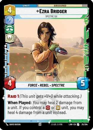 Image of Ezra Bridger - Spectre Six (35/264) - A Lawless Time