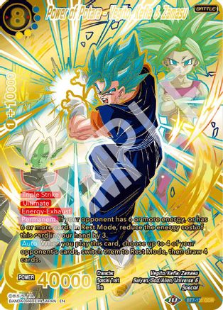 Image of Power of Potara - Vegito, Kefla & Zamasu (GDR) (BT7-131) - Fearsome Rivals Foil