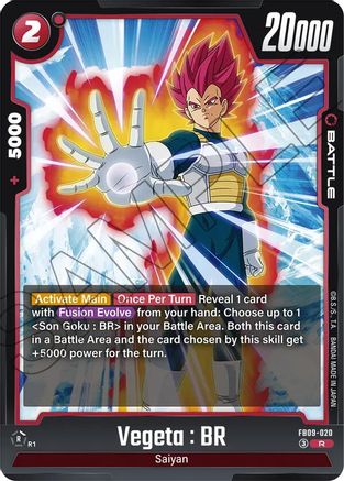 Image of Vegeta : BR - FB09-020 (FB09-020) - Dual Evolution Holofoil