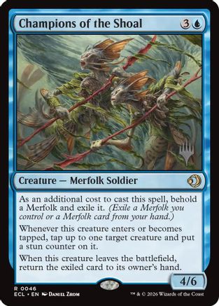 Image of Champions of the Shoal (PPECL-046) - Promo Pack: Lorwyn Eclipsed Foil
