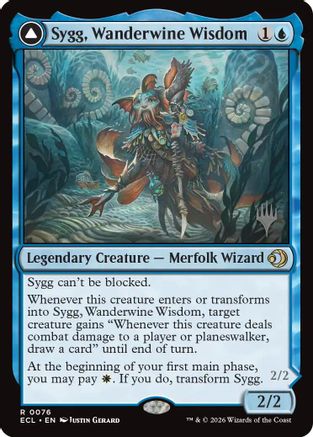 Image of Sygg, Wanderwine Wisdom (PPECL-076) - Promo Pack: Lorwyn Eclipsed Foil