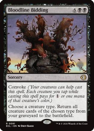 Image of Bloodline Bidding (PPECL-091) - Promo Pack: Lorwyn Eclipsed
