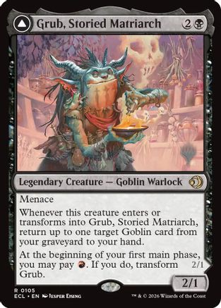 Image of Grub, Storied Matriarch (PPECL-105) - Promo Pack: Lorwyn Eclipsed Foil