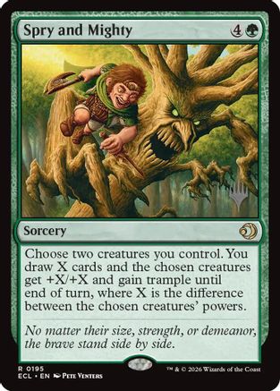 Image of Spry and Mighty (PPECL-195) - Promo Pack: Lorwyn Eclipsed Foil