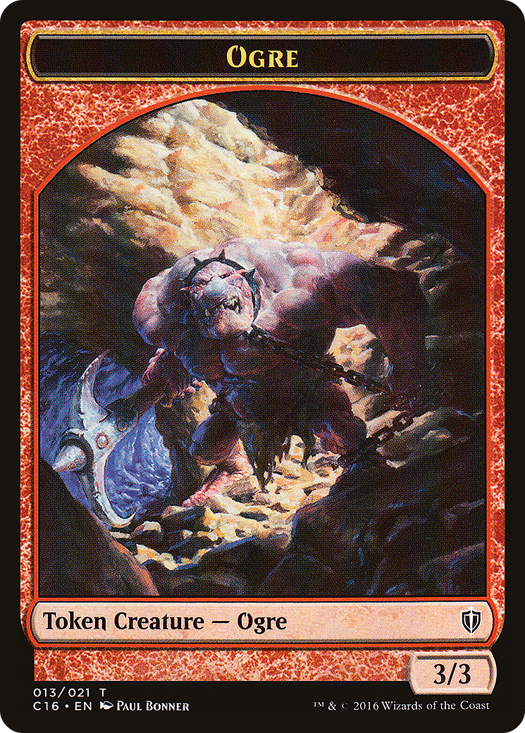 Image of Ogre // Bird (007) Double-Sided Token (C16-13 // 7) - Commander 2016 Tokens