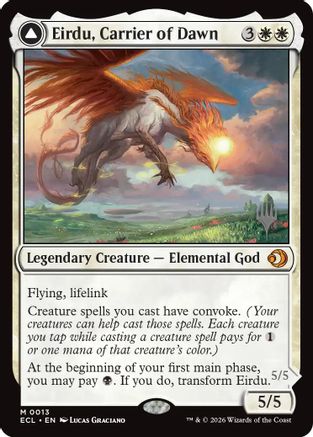 Image of Eirdu, Carrier of Dawn (PPECL-013) - Promo Pack: Lorwyn Eclipsed Foil