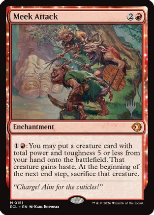 Image of Meek Attack (PPECL-151) - Promo Pack: Lorwyn Eclipsed Foil