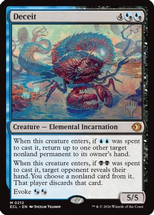 Image of Deceit (PPECL-212) - Promo Pack: Lorwyn Eclipsed Foil
