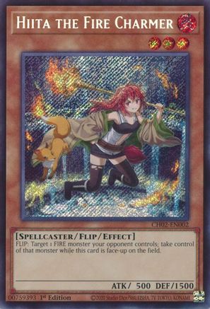 Image of Hiita the Fire Charmer (CH02-EN002) - THE CHRONICLES DECK: Spirit Charmers (All-Foil Edition) 1st Edition