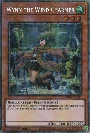 Image of Wynn the Wind Charmer (Starlight Rare) (CH02-EN003) - THE CHRONICLES DECK: Spirit Charmers (All-Foil Edition) 1st Edition