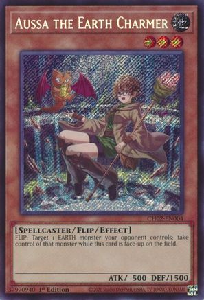 Image of Aussa the Earth Charmer (CH02-EN004) - THE CHRONICLES DECK: Spirit Charmers (All-Foil Edition) 1st Edition