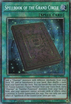 Image of Spellbook of the Grand Circle (Starlight Rare) (CH02-EN028) - THE CHRONICLES DECK: Spirit Charmers (All-Foil Edition) 1st Edition