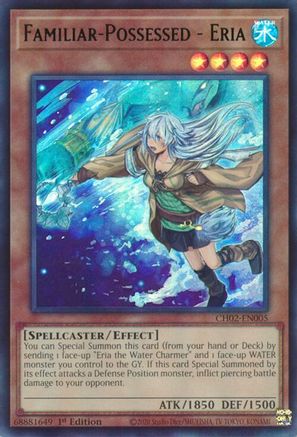 Image of Familiar-Possessed - Eria (CH02-EN005) - THE CHRONICLES DECK: Spirit Charmers (All-Foil Edition) 1st Edition