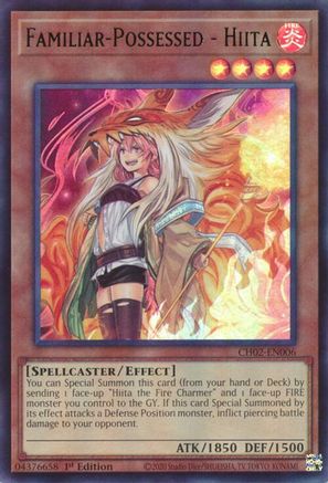 Image of Familiar-Possessed - Hiita (CH02-EN006) - THE CHRONICLES DECK: Spirit Charmers (All-Foil Edition) 1st Edition