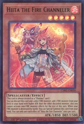 Image of Hiita the Fire Channeler (CH02-EN010) - THE CHRONICLES DECK: Spirit Charmers (All-Foil Edition) 1st Edition