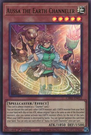 Image of Aussa the Earth Channeler (CH02-EN012) - THE CHRONICLES DECK: Spirit Charmers (All-Foil Edition) 1st Edition