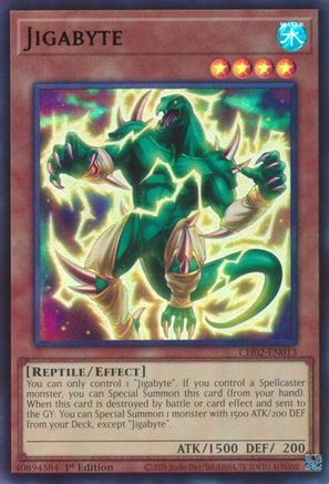 Image of Jigabyte (CH02-EN013) - THE CHRONICLES DECK: Spirit Charmers (All-Foil Edition) 1st Edition