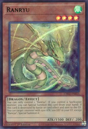 Image of Ranryu (CH02-EN015) - THE CHRONICLES DECK: Spirit Charmers (All-Foil Edition) 1st Edition