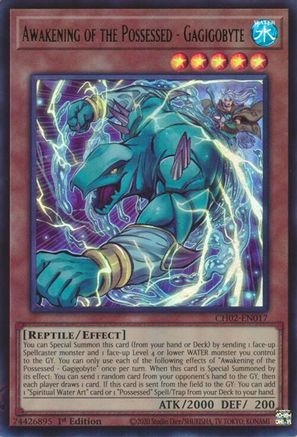 Image of Awakening of the Possessed - Gagigobyte (CH02-EN017) - THE CHRONICLES DECK: Spirit Charmers (All-Foil Edition) 1st Edition