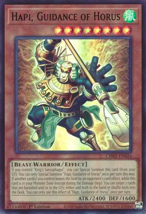 Image of Hapi, Guidance of Horus (CH02-EN024) - THE CHRONICLES DECK: Spirit Charmers (All-Foil Edition) 1st Edition