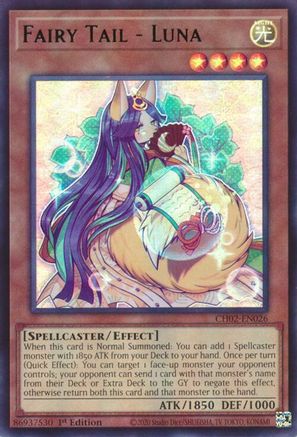 Image of Fairy Tail - Luna (CH02-EN026) - THE CHRONICLES DECK: Spirit Charmers (All-Foil Edition) 1st Edition