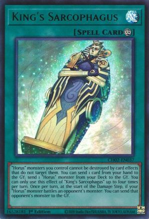 Image of King's Sarcophagus (CH02-EN037) - THE CHRONICLES DECK: Spirit Charmers (All-Foil Edition) 1st Edition