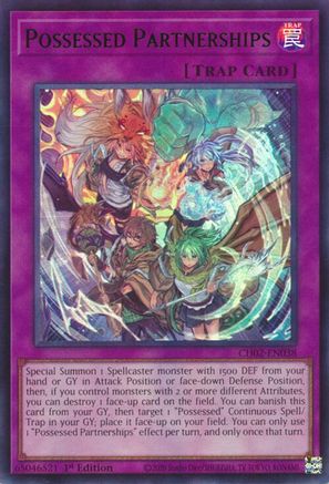 Image of Possessed Partnerships (CH02-EN038) - THE CHRONICLES DECK: Spirit Charmers (All-Foil Edition) 1st Edition