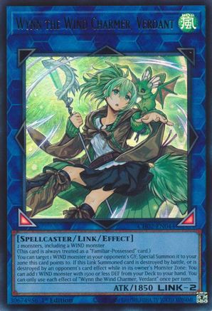 Image of Wynn the Wind Charmer, Verdant (CH02-EN044) - THE CHRONICLES DECK: Spirit Charmers (All-Foil Edition) 1st Edition