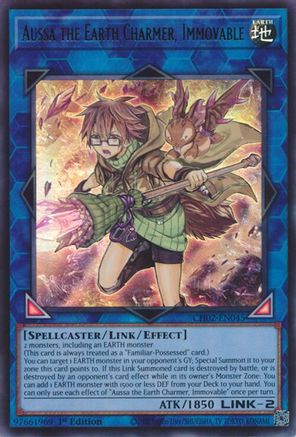 Image of Aussa the Earth Charmer, Immovable (CH02-EN045) - THE CHRONICLES DECK: Spirit Charmers (All-Foil Edition) 1st Edition