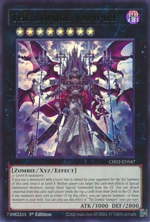 Image of The Zombie Vampire (CH02-EN047) - THE CHRONICLES DECK: Spirit Charmers (All-Foil Edition) 1st Edition