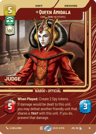 Image of Queen Amidala - Championing Her People (16) - Judge Promos Foil