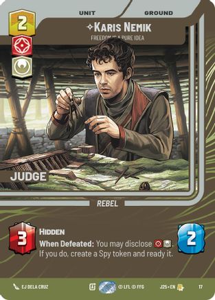 Image of Karis Nemik - Freedom is a Pure Idea (17) - Judge Promos Foil