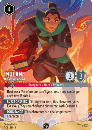 Image of Mulan - Charging Ahead (7) - Disney Lorcana Promo Cards
