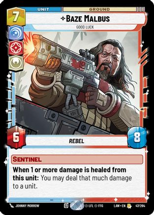 Image of Baze Malbus - Good Luck (47/264) - A Lawless Time