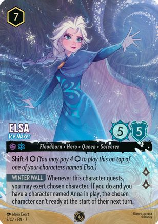 Image of Elsa - Ice Maker (Foil) (2) - Disney Lorcana Promo Cards Holofoil