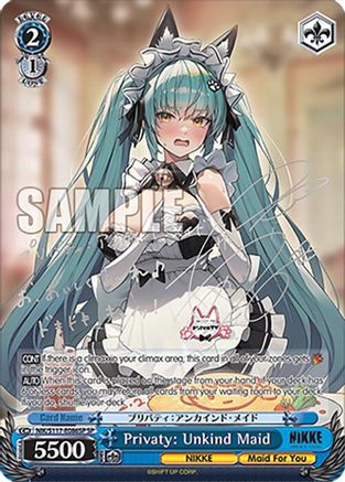 Image of Privaty: Unkind Maid (SP) (Silver Stamp) (NIK/S117-E086SP SP) - GODDESS OF VICTORY: NIKKE