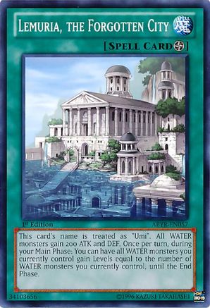 Image of Lemuria, the Forgotten City (ABYR-EN057) - Abyss Rising Unlimited