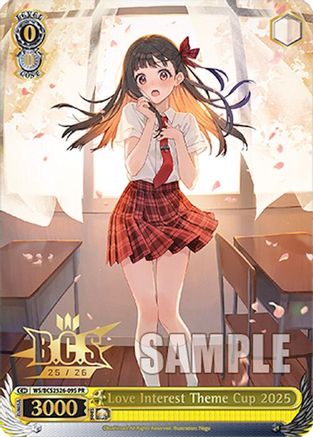 Image of Love Interest Theme Cup 2025 (WS/BCS2526-09S) (Foil) (WS/BCS2526-09S PR) - Bushiroad Event Cards