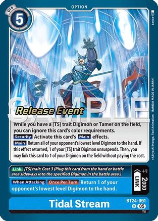 Image of Tidal Stream (BT24-091) - Time Stranger Release Event Cards Foil