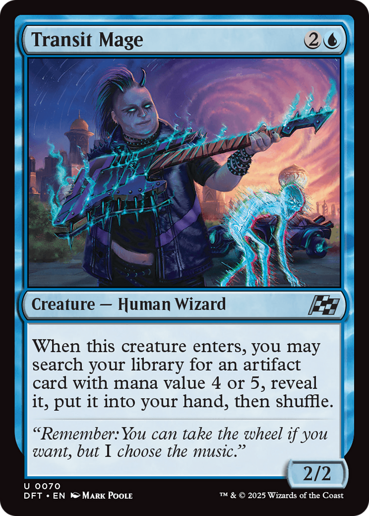 Image of Transit Mage (DFT-070) - Aetherdrift Foil