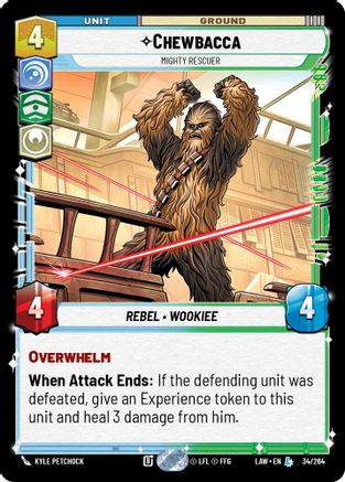 Image of Chewbacca - Mighty Rescuer (34/264) - A Lawless Time