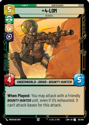 Image of 4-LOM - Devious (65/264) - A Lawless Time